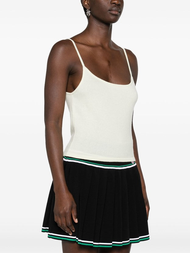 Rapallo Cashmere Tank Top - White Tea