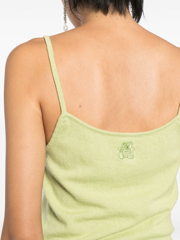 Rapallo Cashmere Tank Top - Asparagus