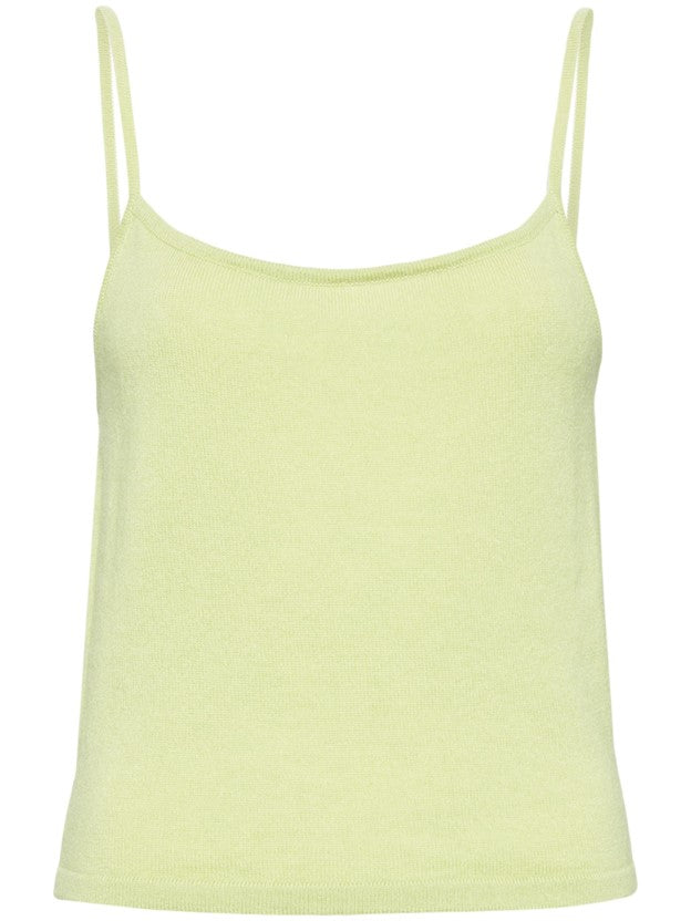 Rapallo Cashmere Tank Top - Asparagus