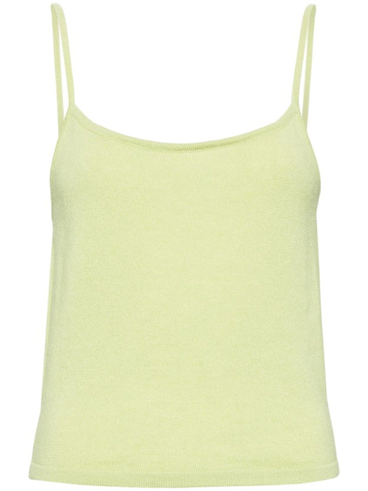 Rapallo Cashmere Tank Top - Asparagus