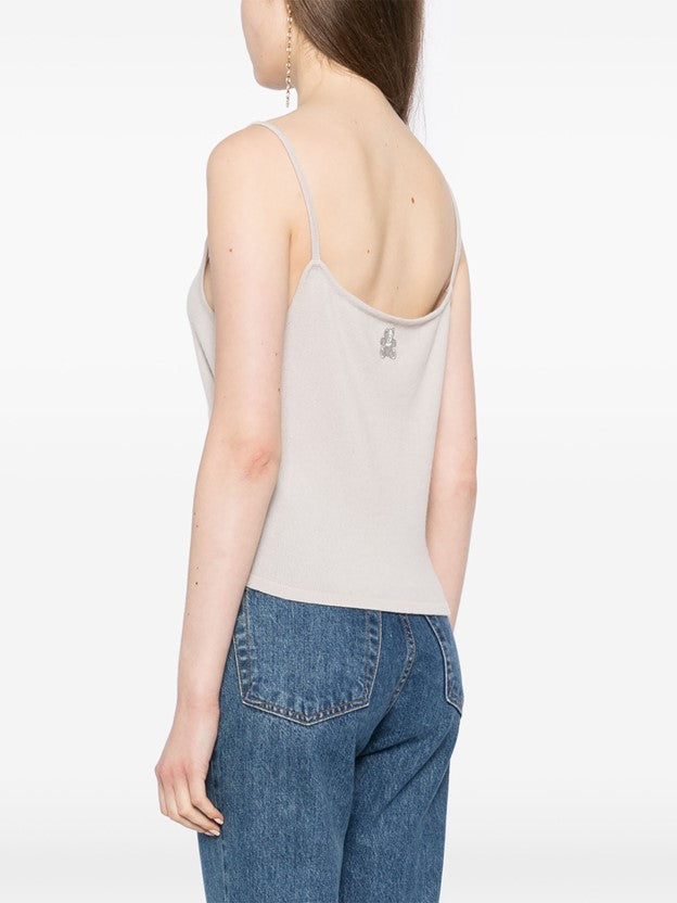 Rapallo Cashmere Tank Top - Snow Melt