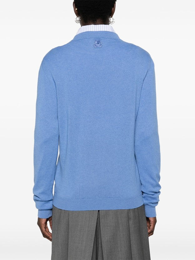 Roma Cashmere Jumper - Azure