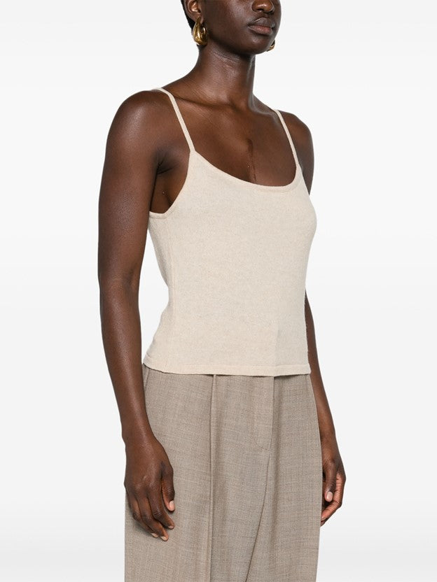 Rapallo Cashmere Tank Top - Chinchilla